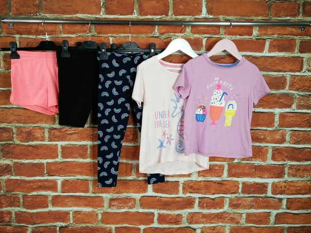Girls Bundle Age 5-6 Years H&M Next M&S Bluezoo Leggings Shorts Tee School 116Cm