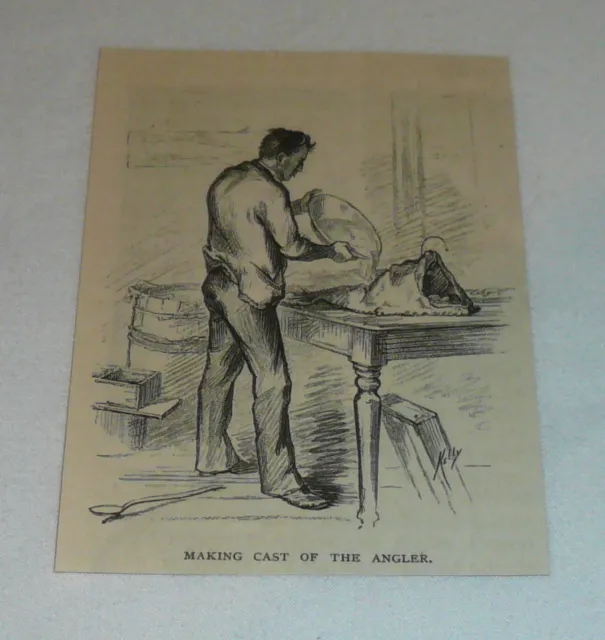 Klein 1877 Magazin Gravur ~ Herstellung Gegossen von Dem Angler