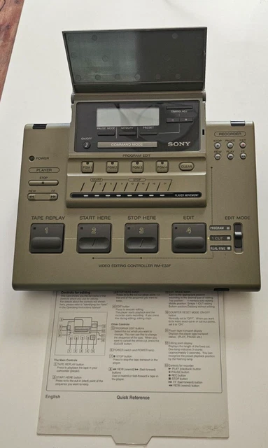 SONY RM-E33F FAMILY Studio Video Editing Controller No Power