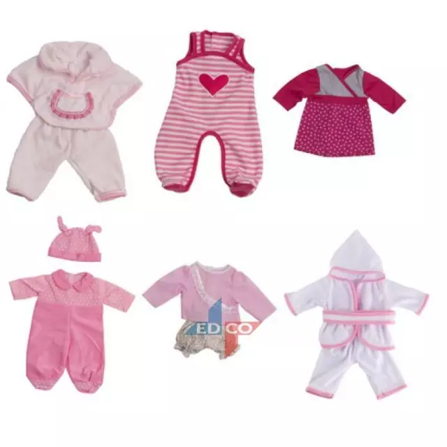 Abbigliamento bambola bambino bambini abiti abiti ragazze set 40-45 cm finta regalo assortito