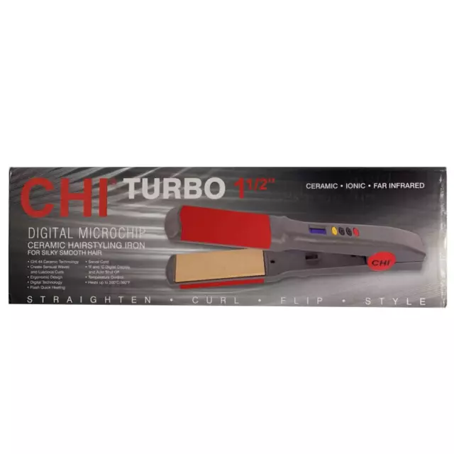 CHI Turbo 1 ½" Digital Microchip Ceramic Hairstyling Iron