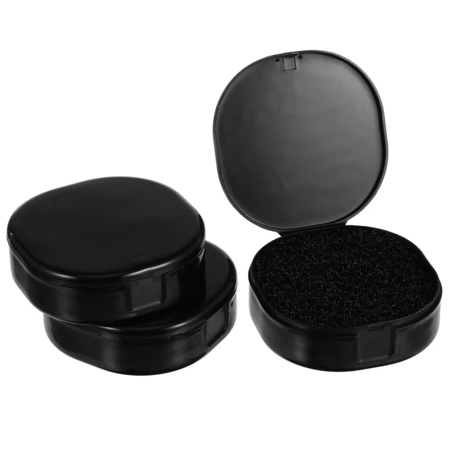 3 Pcs Pennello Trucco Scatola Per La Pulizia Pennelli Trucco Spugna