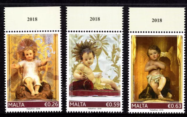 Malta 2018 Christmas Complete Set Unmounted Mint