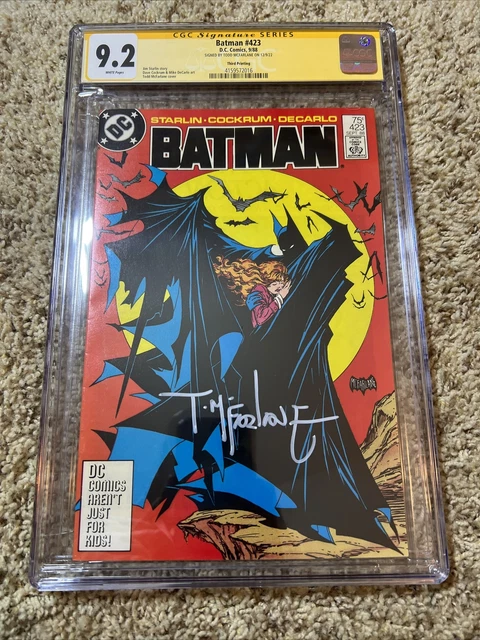 Batman 423 CGC SS 9.2 Todd McFarlane Signed Full Signature