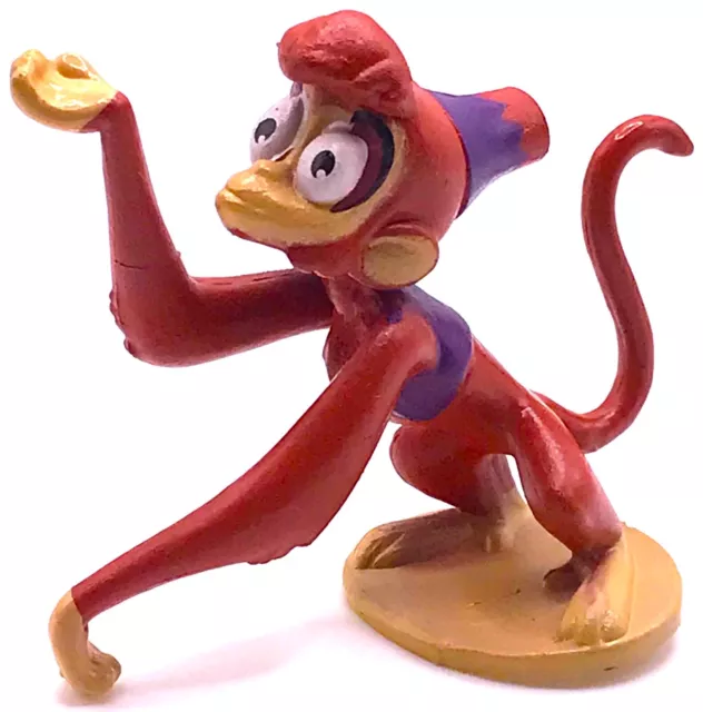 ABU Walt Disney ALADDIN Movie Monkey PVC TOY Playset Figure 1 3/4" FIGURINE!