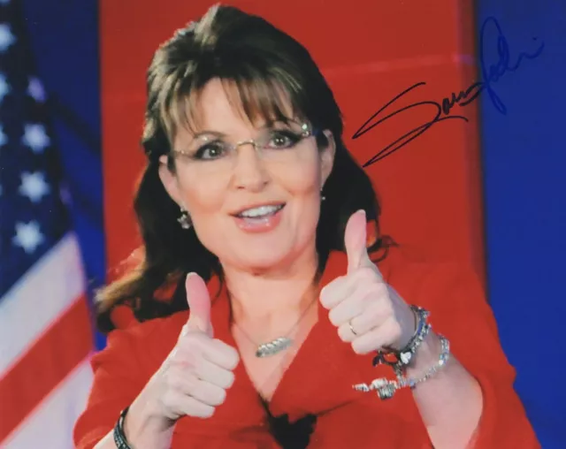 Sarah Palin Signed 8x10 Photo Alaska Governor 6 COA