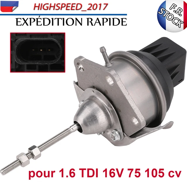 Actionneur De Turbocompresseur 03G253019K / 03G253019KV – Compatible Audi A3, Seat Leon/Ibiza, Skoda Octavia, VW Golf/Passat 1.9 TDI 105 Ch