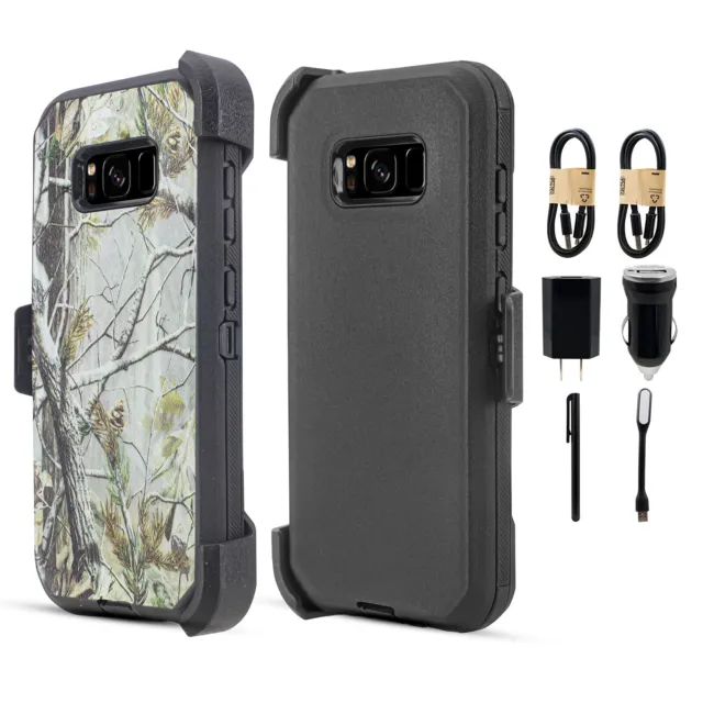 Bundle+ For Samsung Galaxy S8 Holster Heavy Duty Case Cover with Belt Clip