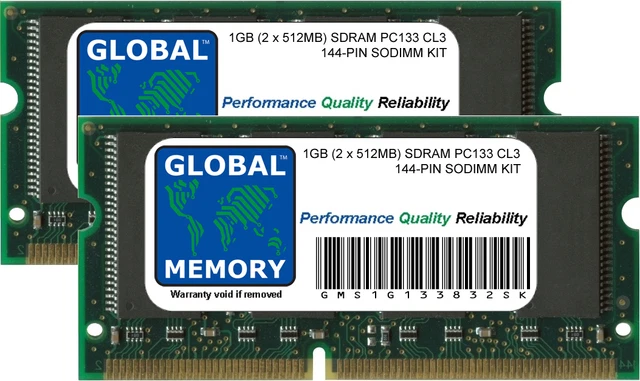 1 GB PC133 133 MHz 168-PIN SDRAM DIMM RAM KIT für IMAC G3/G4, EMAC G4, POWERMAC G4