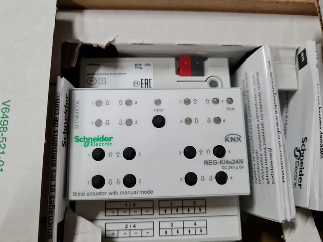 Actionneur De Store Schneider MTN649802 KNX REG-K/2x/10 BUS 2 Canaux - Occasion, Manque Connecteur