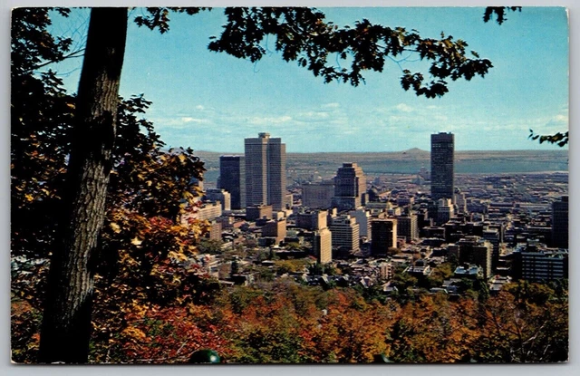 Montreal Quebec Canada Mount Royal Candian Imperial Bank Commerce VNG Postcard