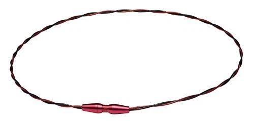 Collar Teruaki Sato Phiten RAKUWA Cuello Alambre EXTREMO tornado RojoNegro 40 cm