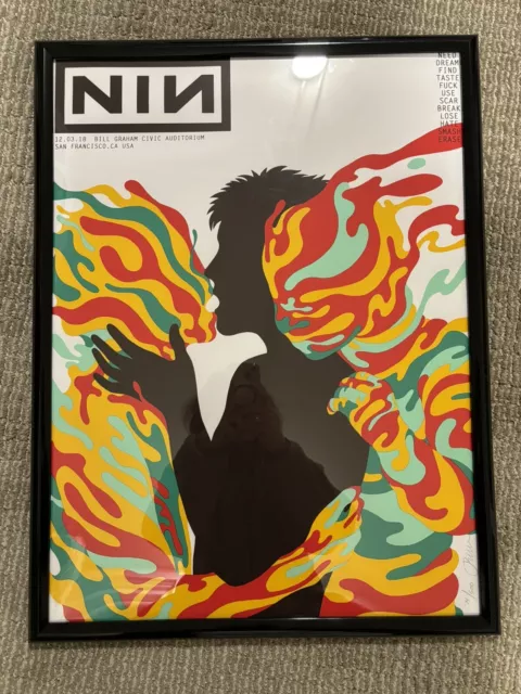 Nine Inch Nails Poster San Francisco 2018 Jermaine Rogers Signed And Numbered