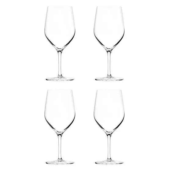 Wine Glasses Set of 4 White Wine Crystal Cocktail Drinking Glasses By Olly Smith