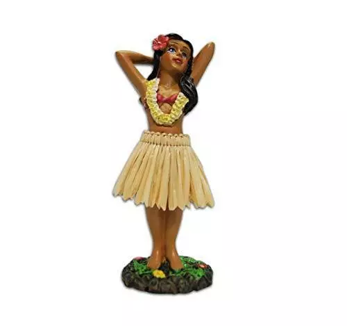 KC Hawaii Hula Girl Posing Mini Dashboard Doll 4.4 inches