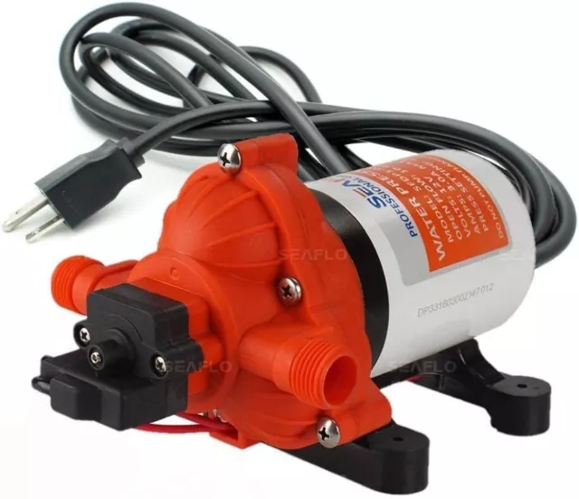 SEAFLO 3.3 GPM 115V AC 35psi AUTOMATIC WATER PUMP RV BOAT