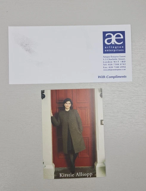 Autograph - Kirstie Allsopp - Hand Signed Promotional Card
