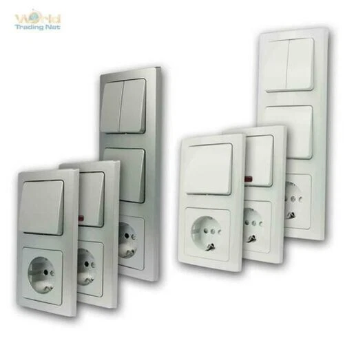 DELPHI Ensemble Porte Flush Interrupteur Ou Bouton Avec Contact Prise 230V