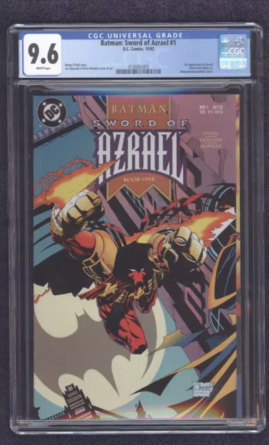 DC BATMAN Sword of Azrael # 1 - CGC 9.6 1st appearance of Azrael Key 1992 Comic