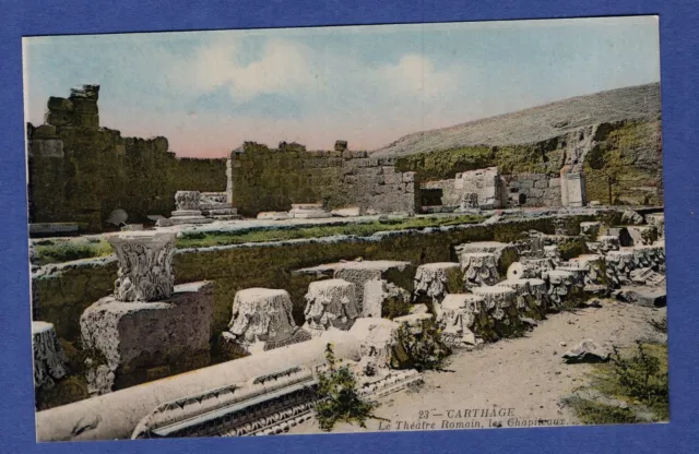 Eh * CPA  / Carte Postale : =>  Carthage : Le théâtre Romain , Le Chapiteau