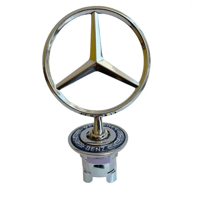Emblema 44 Mm Stella Cofano Logo Per Fit Mercedes-Benz W202 W203 - Foto 11