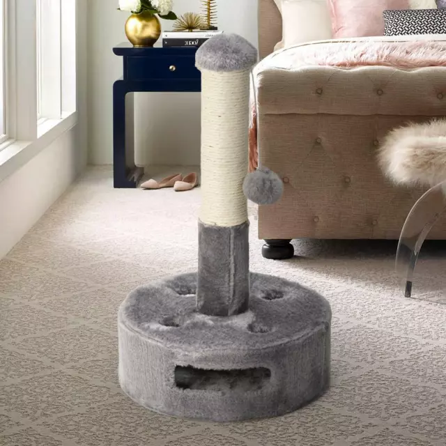 Gato rascador poste sisal cuerda columna 54 cm felpa bola juego de base Ragdoll 2