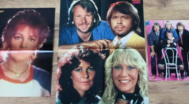 3 ABBA - Poster ! rare 80s collection Sammlung lot XL A2 A3 A4 ANNA-FRID AGNETHA