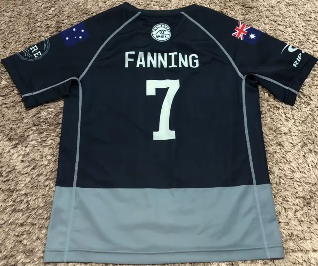 083 Mick Fanning World Surf League WSL Swim Surf Rash Vest Rashie Kids Youth 10