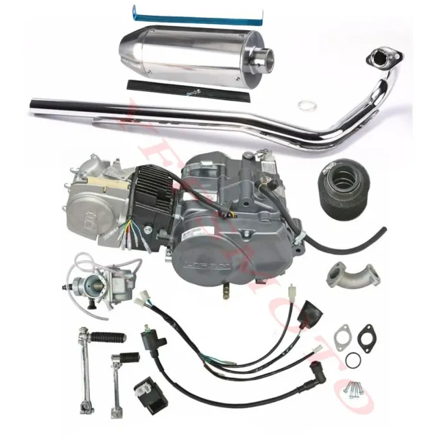 Lifan 140cc Engine Motor+Exhaust Pipe+ Muffler Kit for CRF70 CRF50 CRF80 CT70 90