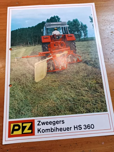 Prospekt pz zweegers kombiheuer hs360  traktor schlepper Brochure 18