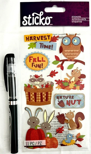 Harvest Time - Fall Fun - Scrapbooking Card Stickers (NEW) Sticko