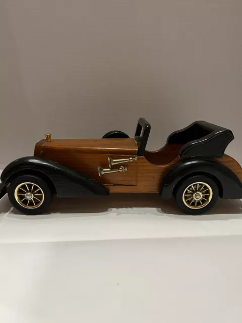 Beautiful Vintage Wooden Car Figure Toy - Original Old Hand Crafted Antique!!