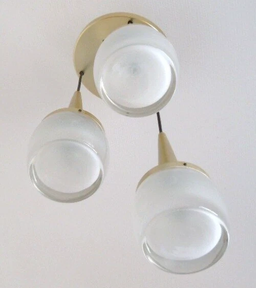 Lustre suspension cascade design Staff Leutchen 1960 waterfall lamp vintage 2