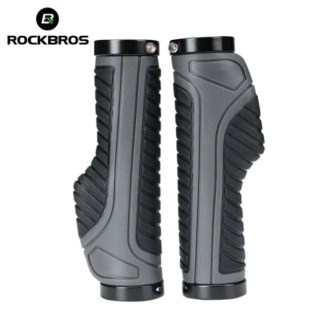 ROCKBROS Bicycle Rubber Cycling Grips MTB Handlebar Lock-on Fixed Bike Grips End