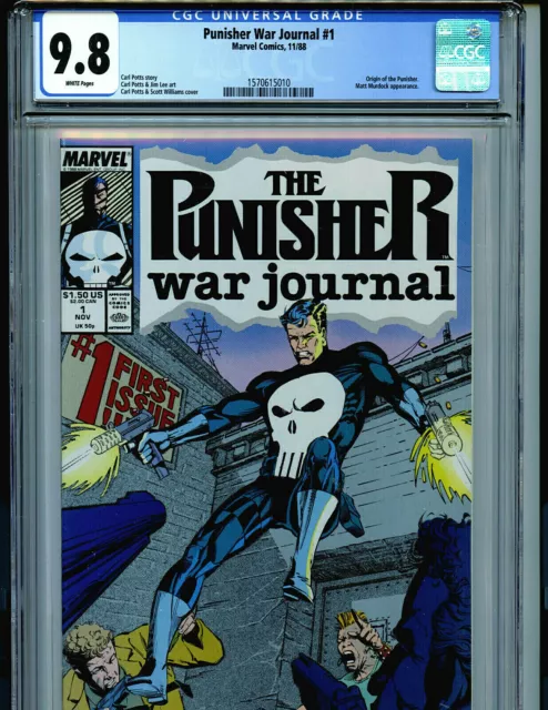 Punisher War Journal #1 CGC 9.8 NM/MT Marvel Newsstand 1987 Amricons K2