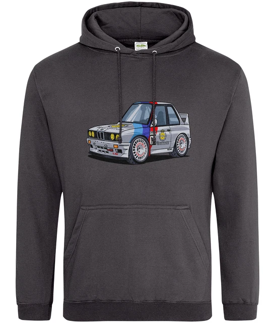 BMW E30 M3 Rally Car Cartoon Style Hoodie £34.99 - PicClick UK