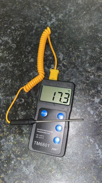 Digital High Temperature Thermometer ➡️ K-Type Pyrometer and Probe 1300℃ 2327℉