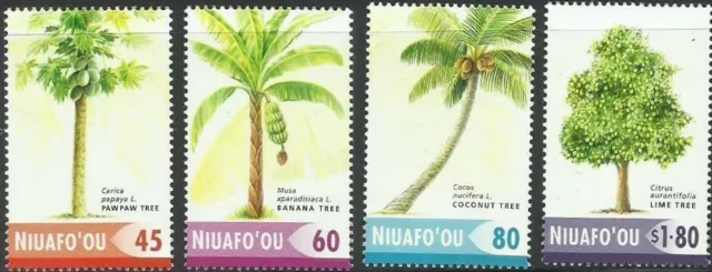 Niuafo'ou 2004 - Fruit Trees of Tonga - Set of 4 - MNH