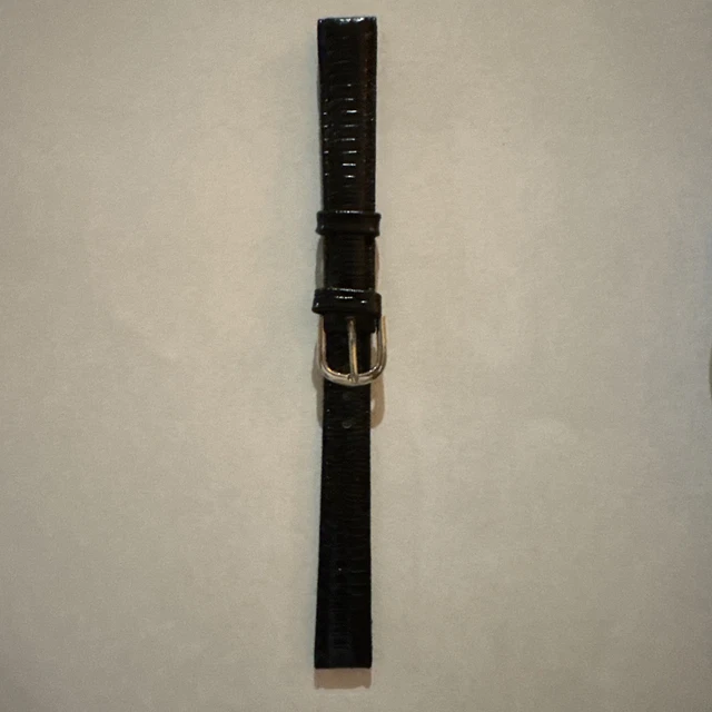 Bracelet Montre Cuir Bleu Tanné Végétal - Largeurs 12 à 22 Mm, Légèrement Rembourré, Neuf