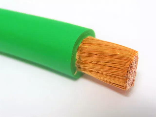 2 Awg Welding/Battery Cable Green 600V Made In Usa Epdm (Buy Per Foot)