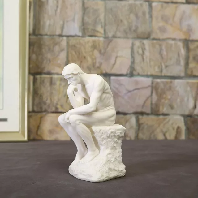statuette figurine le penseur Auguste Rodin   hauteur 27 cm en pierre de sable