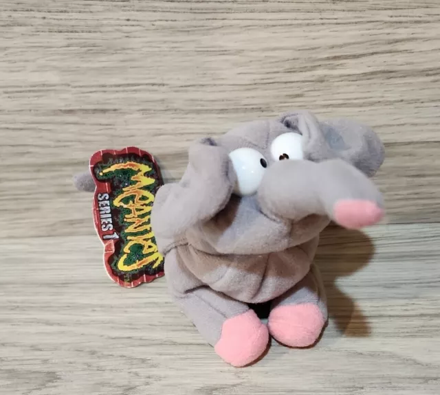 Vintage "Bart" The Elephant Meanie Babies Twisted Toys Plush - Series 1 with TAG