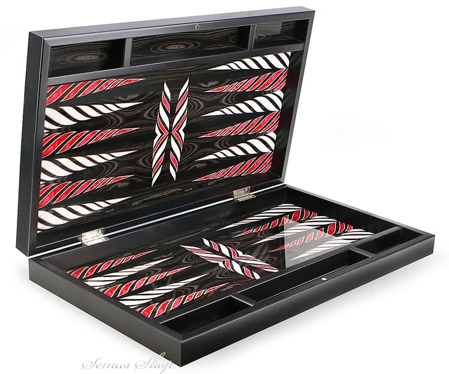 Magnifique Backgammon TAVLA XXL Intarsia Look Marküteri / Dark