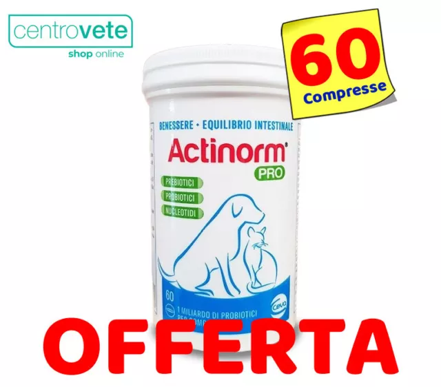 ACTINORM Pro 60 Compresse → INTEGRATORE per Equilibrio Intestinale di CANI GATTI