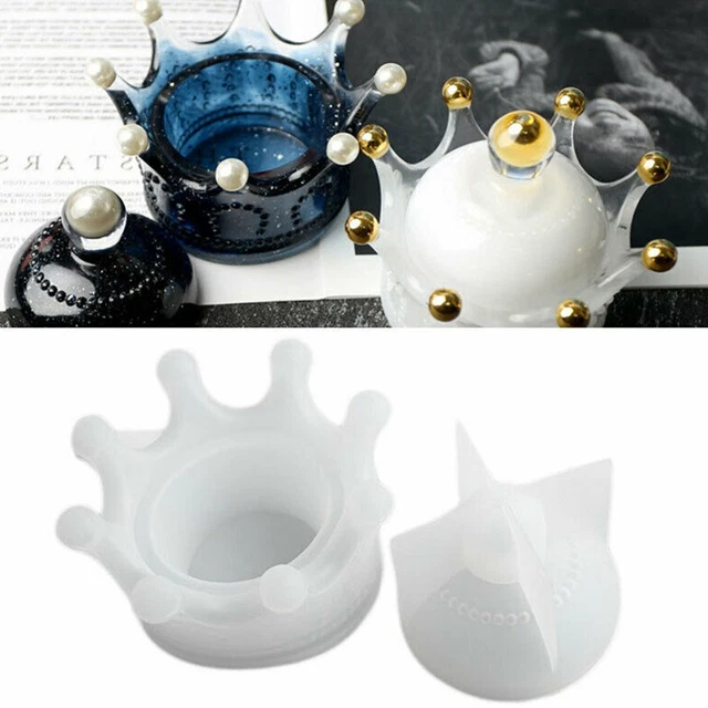 Crown Silikon Schmuck Aufbewahrungsbox Formenbau Harz Epoxy Formen Set Gießen