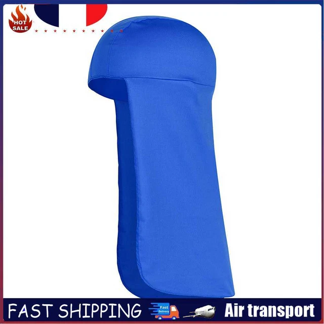 Cycling Visor Cap Outdoor Anti UV Breathable Fishing Neck Protector (Blue)