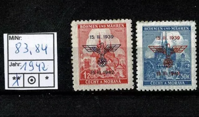 Böhmen und Mähren, '3.Jahrestag der Errichtung des Protektorats', 1942