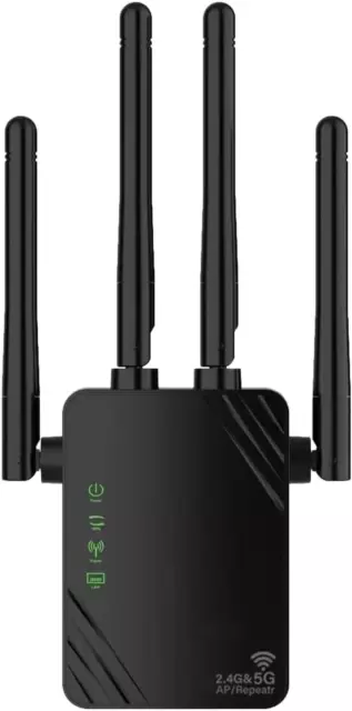 Kosiy Ripetitore WiFi Wireless 1200 Mbps 5GHz 2.4GHz Dual Band