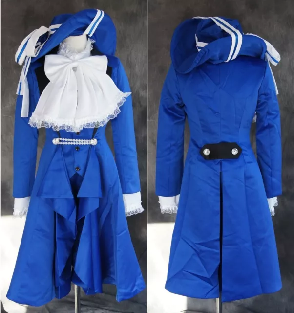 a-123 BLACK BUTLER Kuroshitsuji CIEL COSPLAY Anzug blau Set Kostüm Karneval