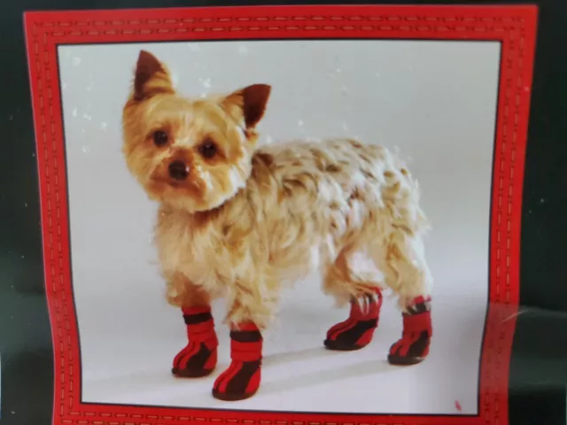 Zack & Zoey XSmall Black Red High Top Neoprene Dog Boots Rubber Sole